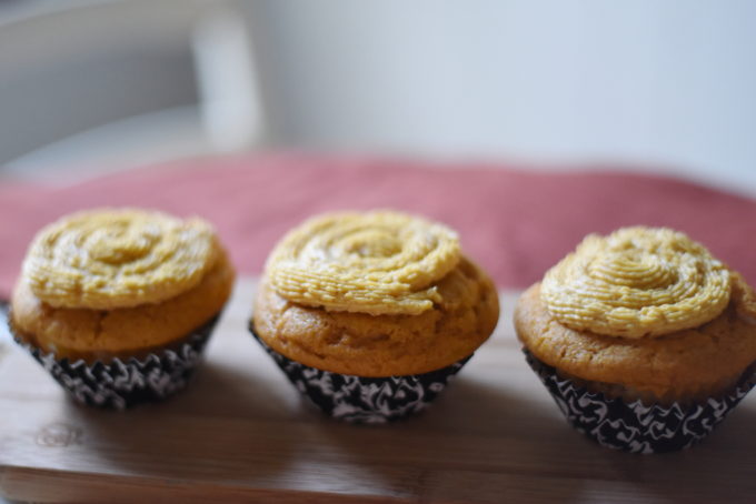 Pumpkin Cheesecake Cupcakes | Feathers in Our Nest