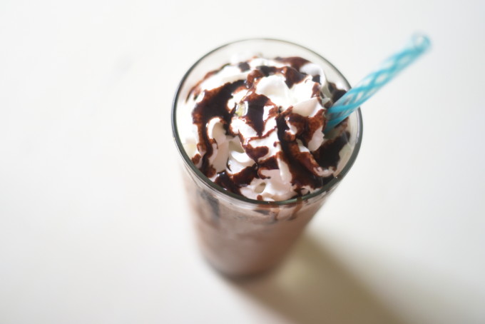 Easy Iced Mocha Recipe - make this coffeehouse favorite at home! Simple steps to make a delicious, refreshing treat! | Feathers in Our Nest