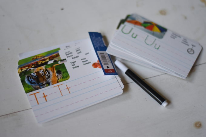 Target Dollar Section Homeschool Resources Letter Cards