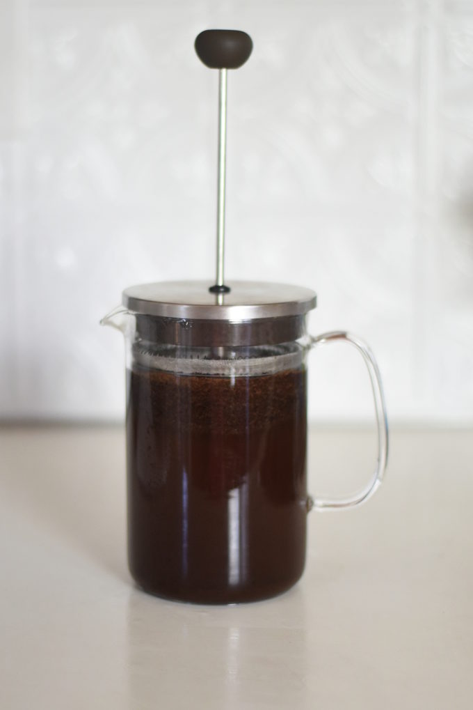 Perfect Cold Brew Coffee at Home! Easy DIY recipe using a French Press | Feathers in Our Nest