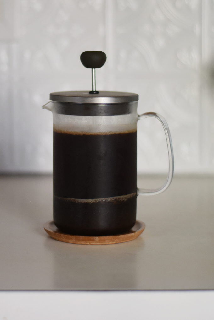 Perfect Cold Brew Coffee at Home! Easy DIY recipe using a French Press | Feathers in Our Nest