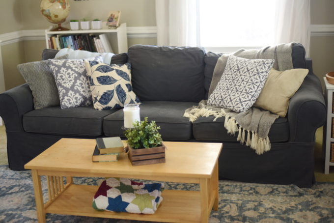 Blue Living Room | Feathers in Our Nest