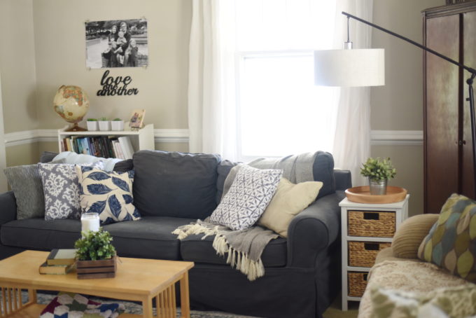 Blue Living Room | Feathers in Our Nest