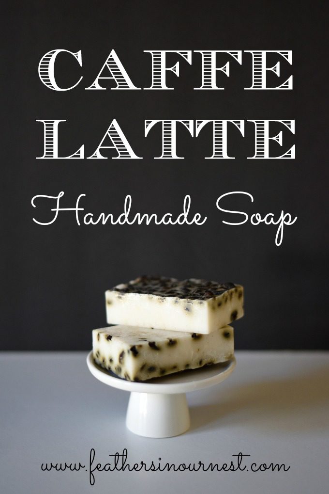 DIY Caffe Latte Handmade Soap - great gift idea! | Feathers in Our Nest