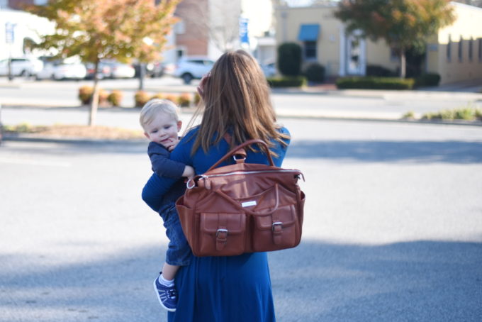 Lily Jade diaper bag: the diaper bag that transitions with you through every season of motherhood & beyond. | Feathers in Our Nest