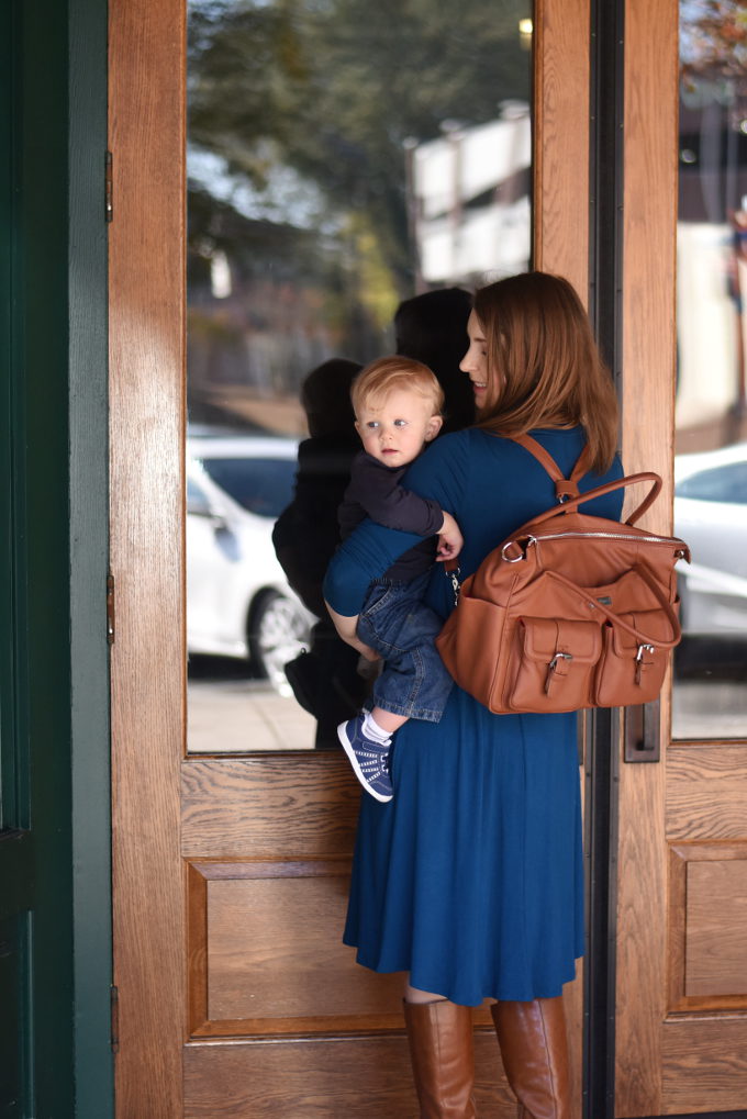 Lily Jade diaper bag: the diaper bag that transitions with you through every season of motherhood & beyond. | Feathers in Our Nest