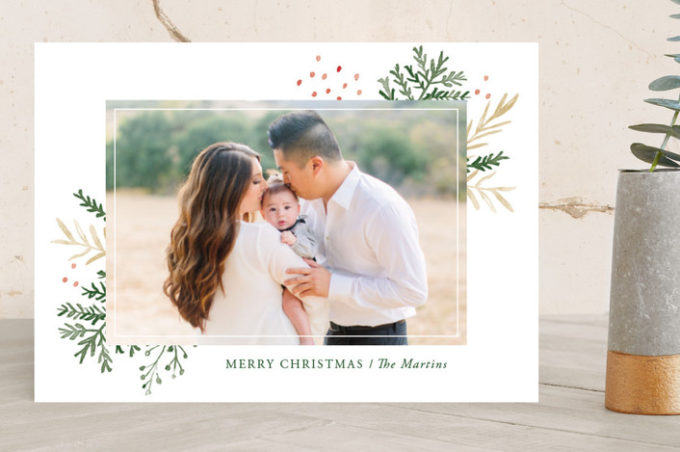 Tips for creating perfect holiday cards | tips for designing the best Christmas cards | beautiful photo cards | Minted review + giveaway!