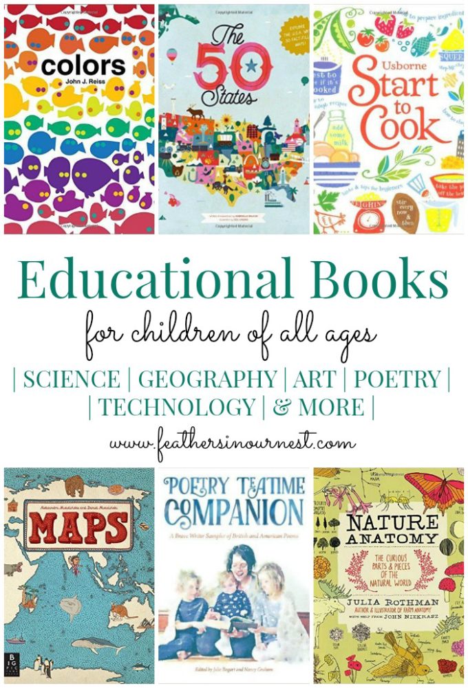 Educational Books for Kids of All Ages | Non-fiction books to inspire a love of learning! | Feathers in Our Nest
