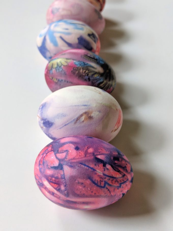 Silk Dyed Easter Eggs | Feathers in Our Nest