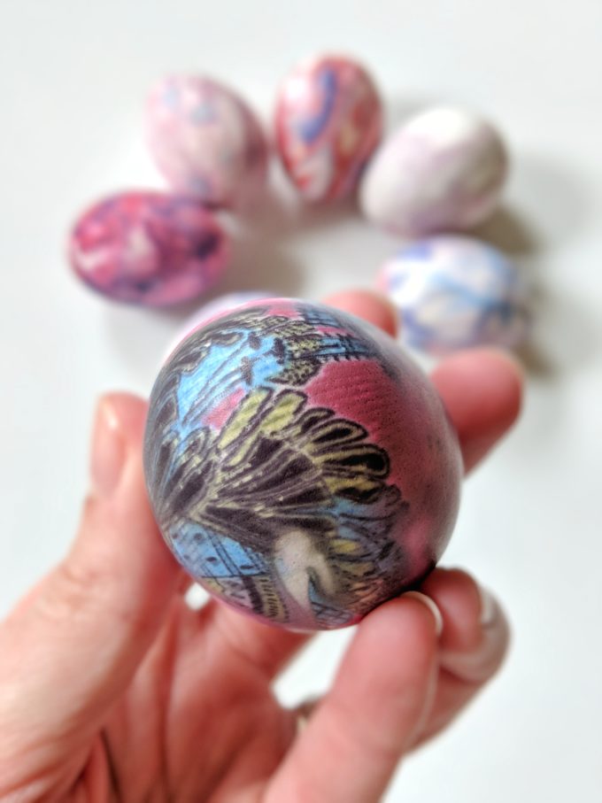 Silk Dyed Easter Eggs | Feathers in Our Nest