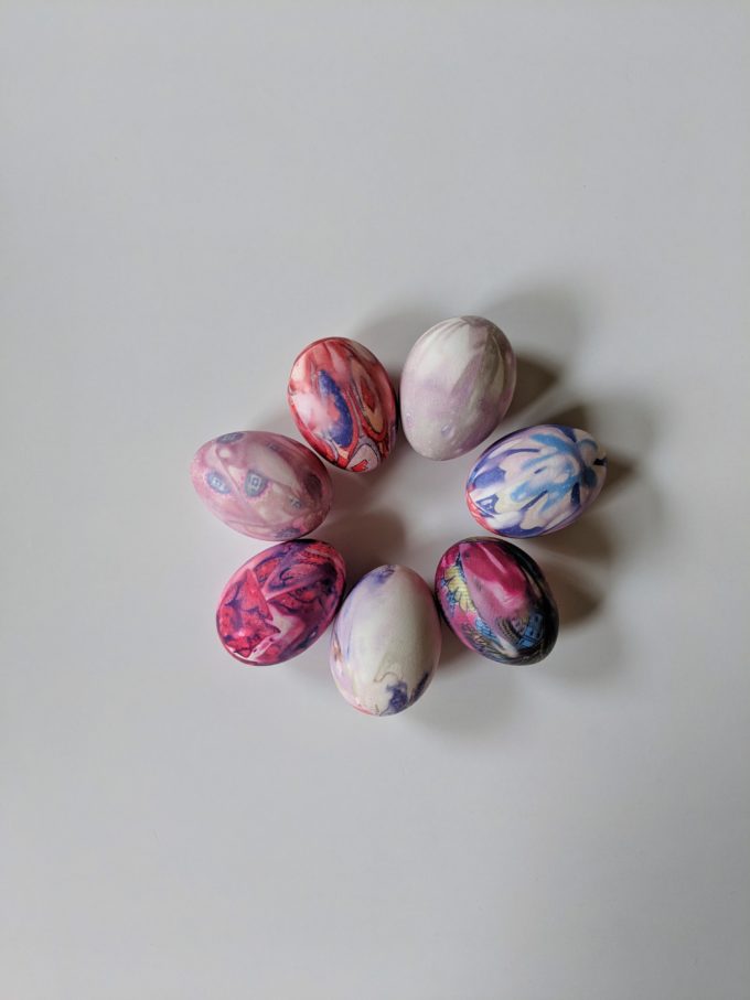 Silk Dyed Easter Eggs | Feathers in Our Nest