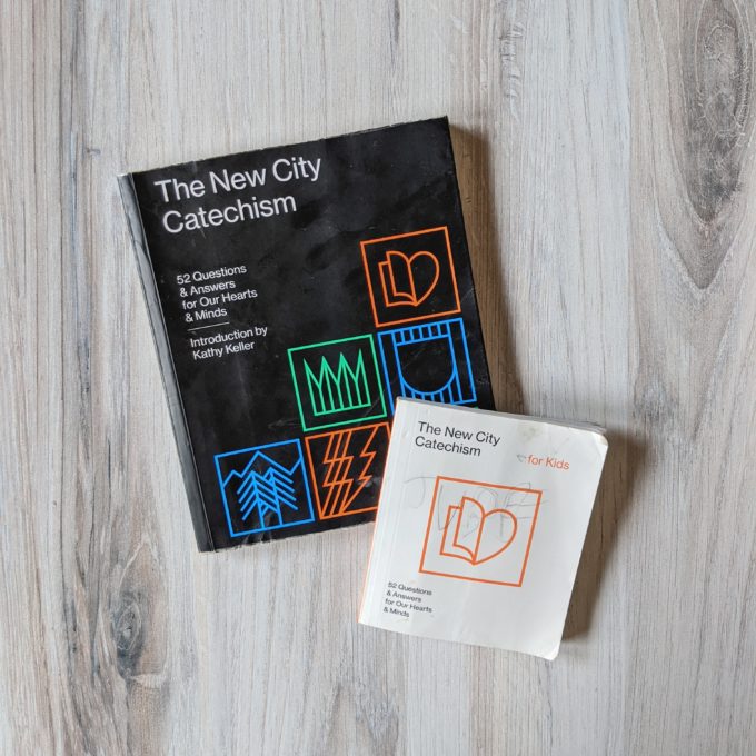 The New City Catechism | Gospel Centered Family Devotionals | Feathers in Our Nest